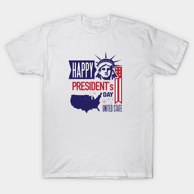 United State President Day T-Shirt by Skidipap